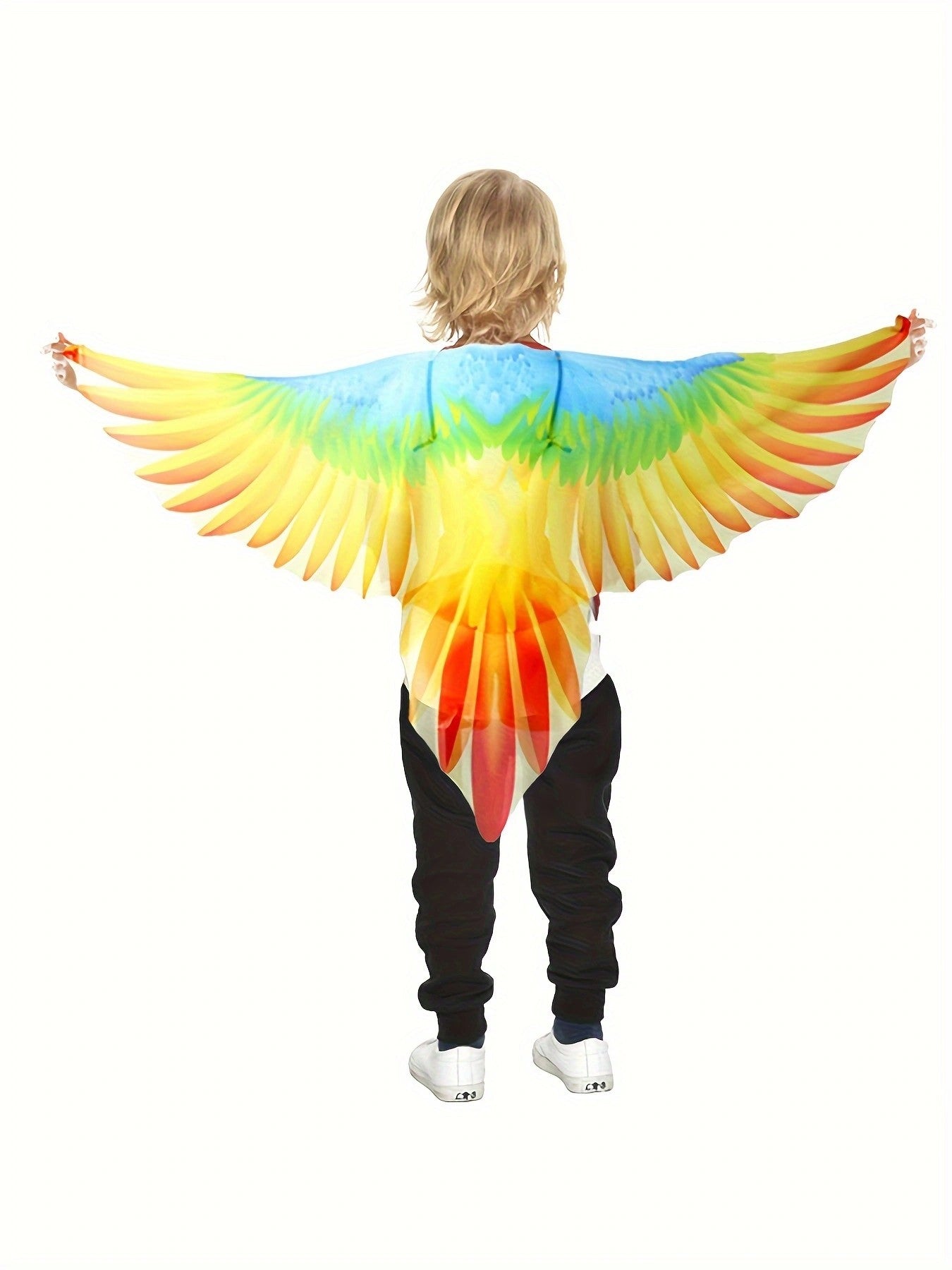 Parrot Wings Cloak Costume Bird Cape Carnival Costume for Masquerade Halloween Carnival Performance Fancy Dress