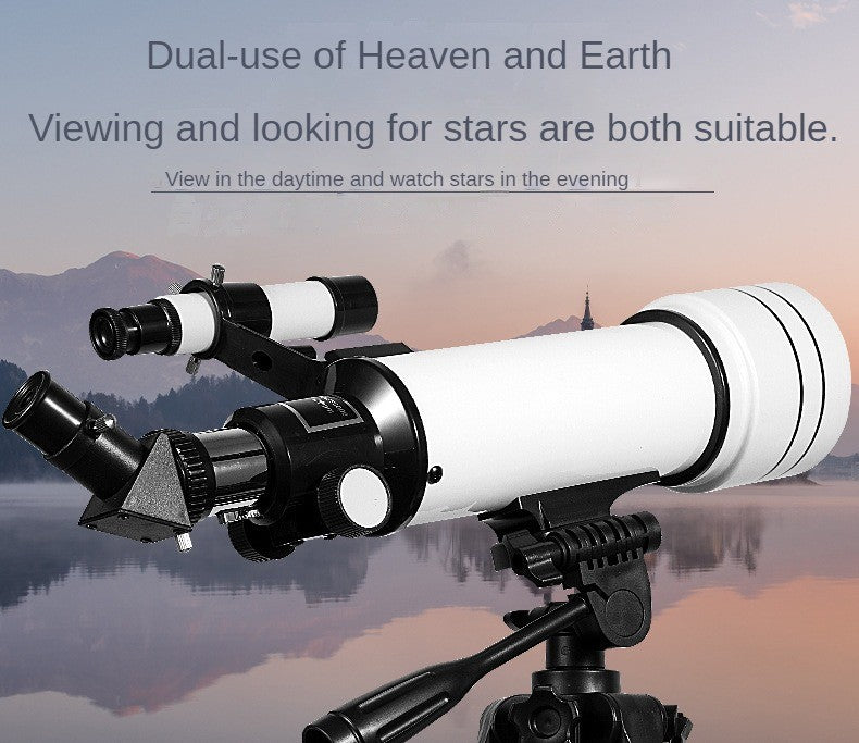 Maifeng 40070 Astronomical Telescope 333x Phone Adapter Sturdy Tripod Moon Planet Stargazing Birding Beginners Portable Scope