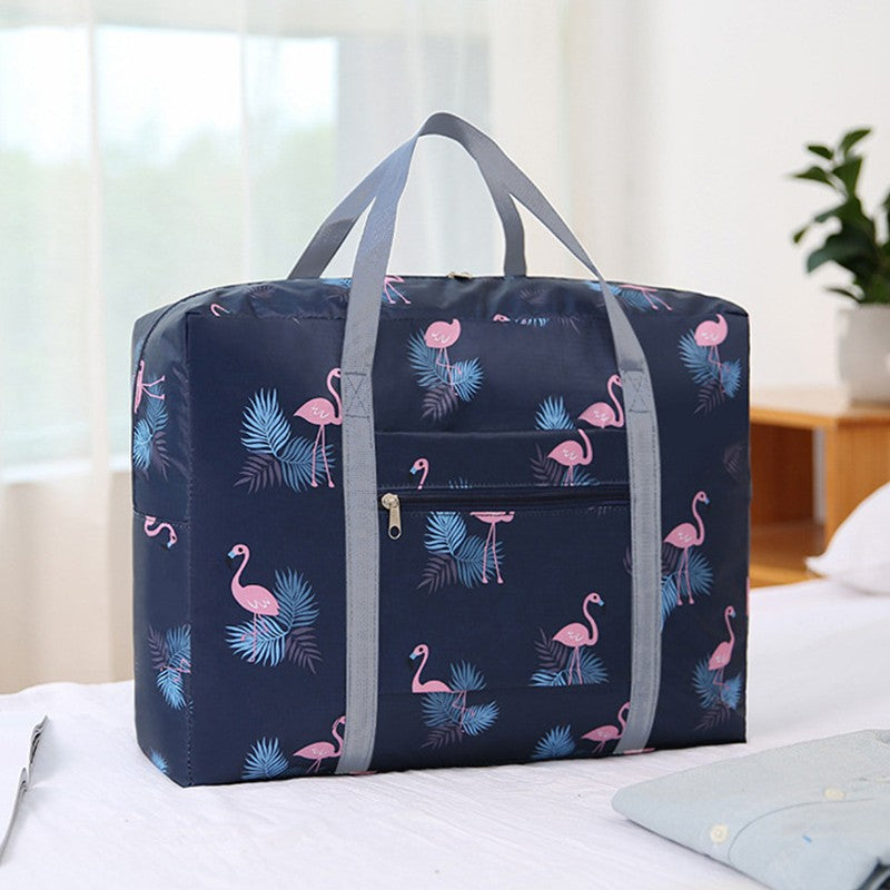 Large capacity travel bag foldable travel bag suitable for business trips travel sports and fitness weekend overnight bags women