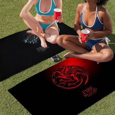 Film G-Game Of T-Thrones Microfiber Blanket Quick Drying Beach Towels Oversized Printing Super Absorbent Pool Towel Blanket