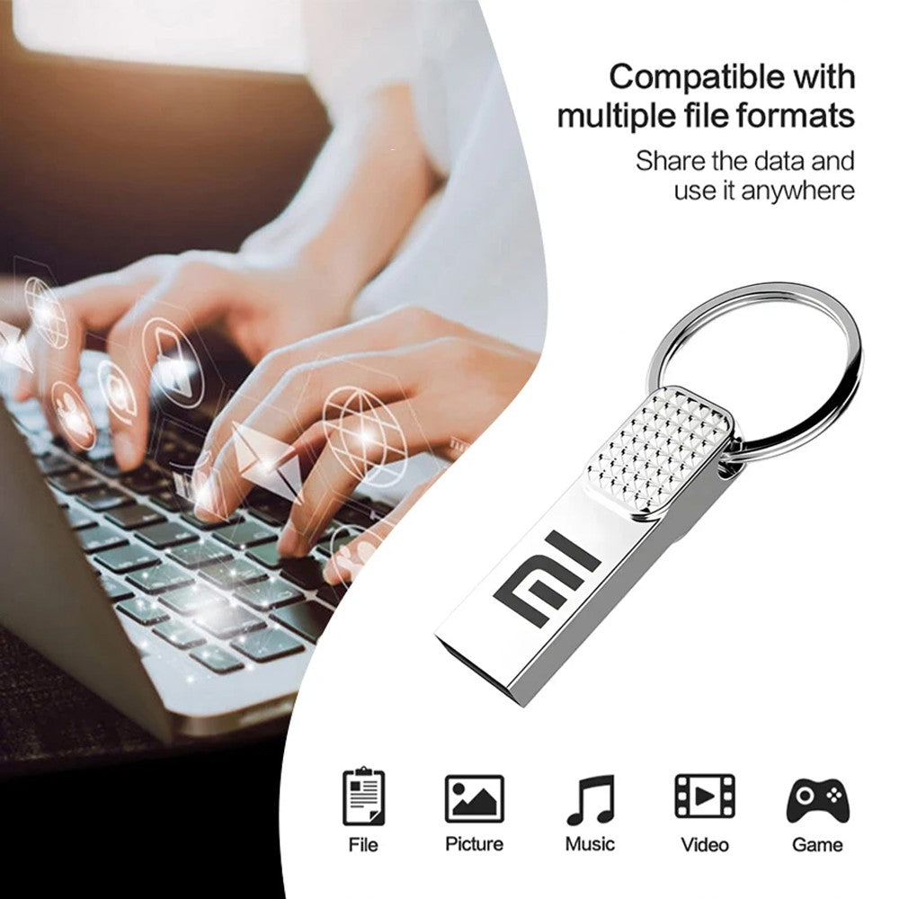 Xiaomi Pendrive OTG 2TB 1TB de Alta Velocidade de Transferência USB 3.0 Pen Drive Metal 512GB Pendrive USB Disk Memória USB Stick 128GB 256GB