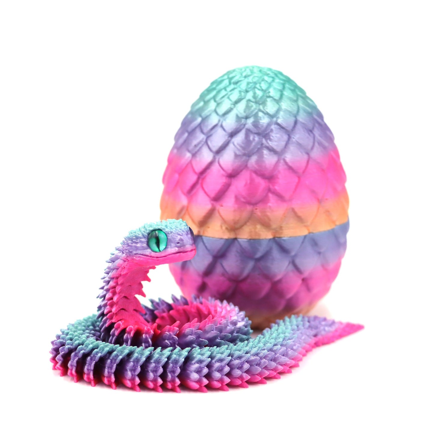 Ovos de Cobra de Impressão 3D Quentes Decoração Criativa para Casa Moldes de Cobra Que Reduzem a Pressão Itens de Decoração para Casa Figuras de Anime Giratórias e Móveis