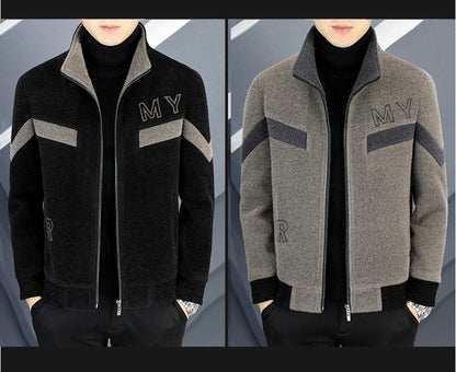 Autumn/Winter Men's Wool Blends Jacket Short Korean Short Casual Business Woolen Coat Thick Warm Social Streetwear Overcoat