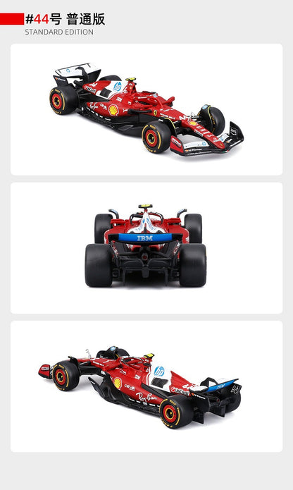 2025 Bburago 1:43 Ferrari SF-25 F1 16# Charles Leclerc 44# Lewis FORMULA1 Carro de Liga em Miniatura Diecast Modelo de Coleção Brinquedos Presente
