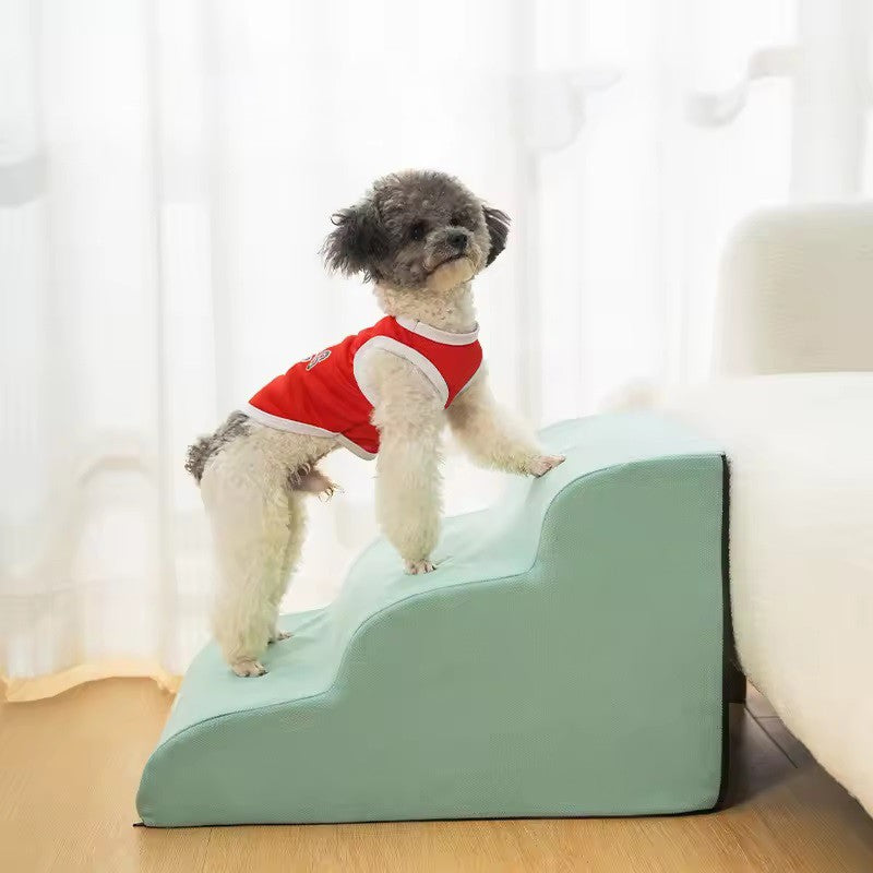 Rampa Escada Antiderrapante para Cães e Gatos, Esponja de Espuma de Memória, Sofá para Cães Idosos, Removível e Lavável, Escadas para Animais de Estimação, Suprimentos para Animais de Estimação