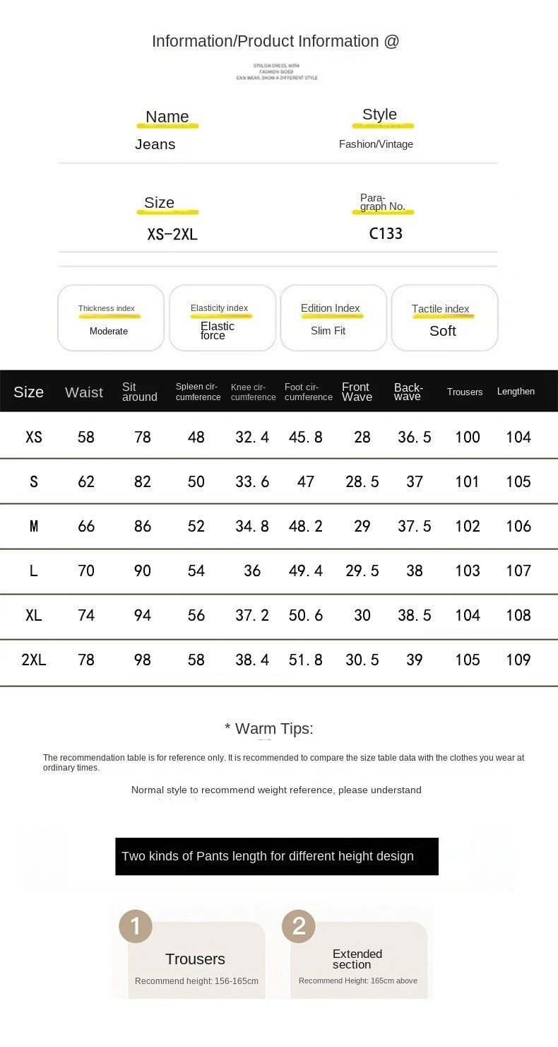 Casual Womens Jeans Autumn Winter High Waist Wide Leg Loose Trousers Vintage Heavyweight Lazy Drape Straight Long Pants