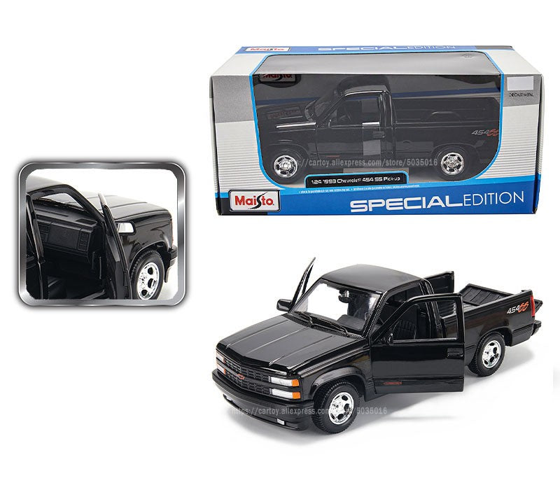 Maisto 1:24 1993 Chevrolet 454 SS Pick-up simulação liga carro modelo artesanato decoração coleção brinquedo ferramenta presente de aniversário