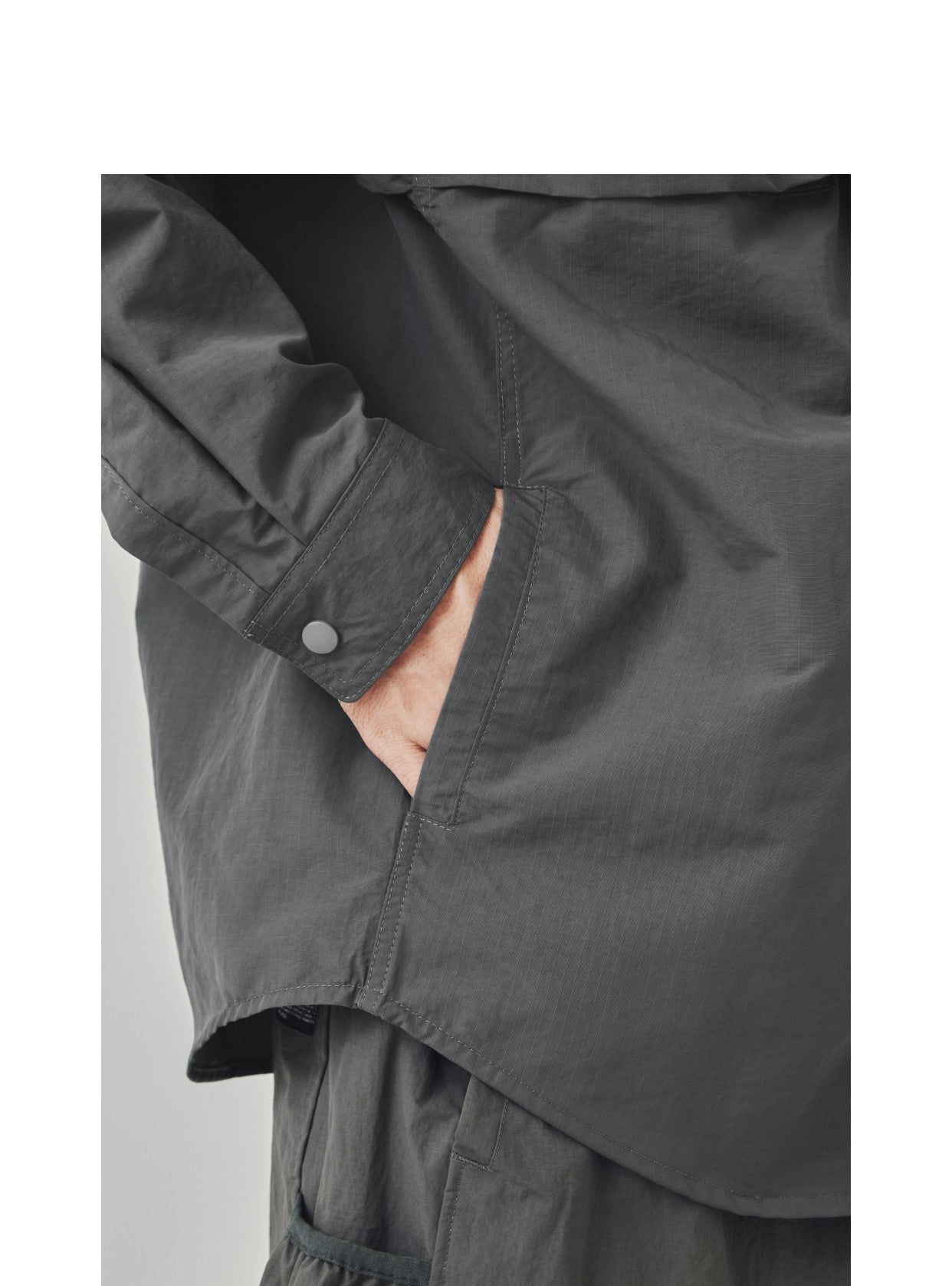 Men Outdoor Waterproof Quick Dry Lightweight Tack Techwear Cargo Shirts Man Streetwear Loose Casual Long Sleeve Oversize Shirt