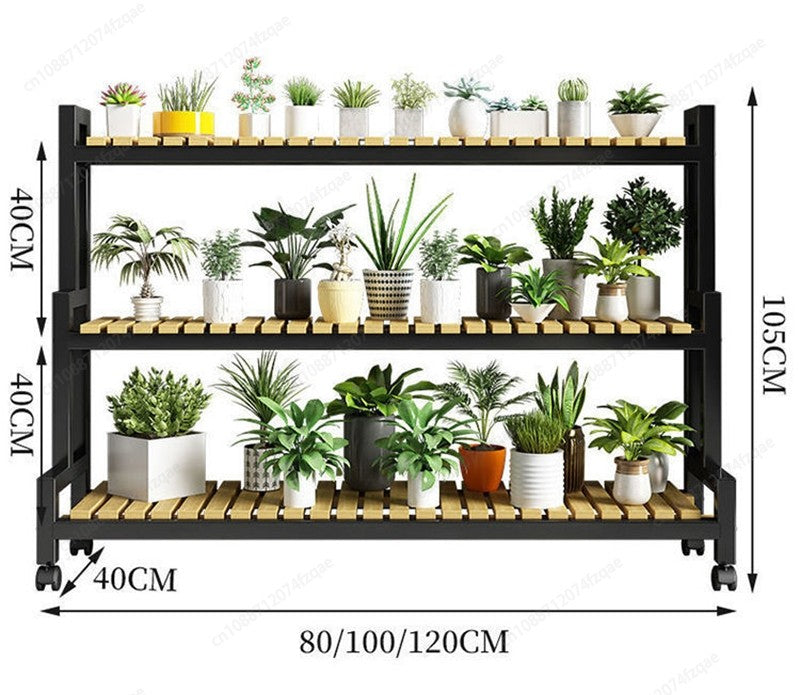 Floor-standing Plant Stand, Flower Stand, Flower Shelf, Planter Rack, Storage Organizer, Display  Garden, Balcony, 2, 3, 4Tier