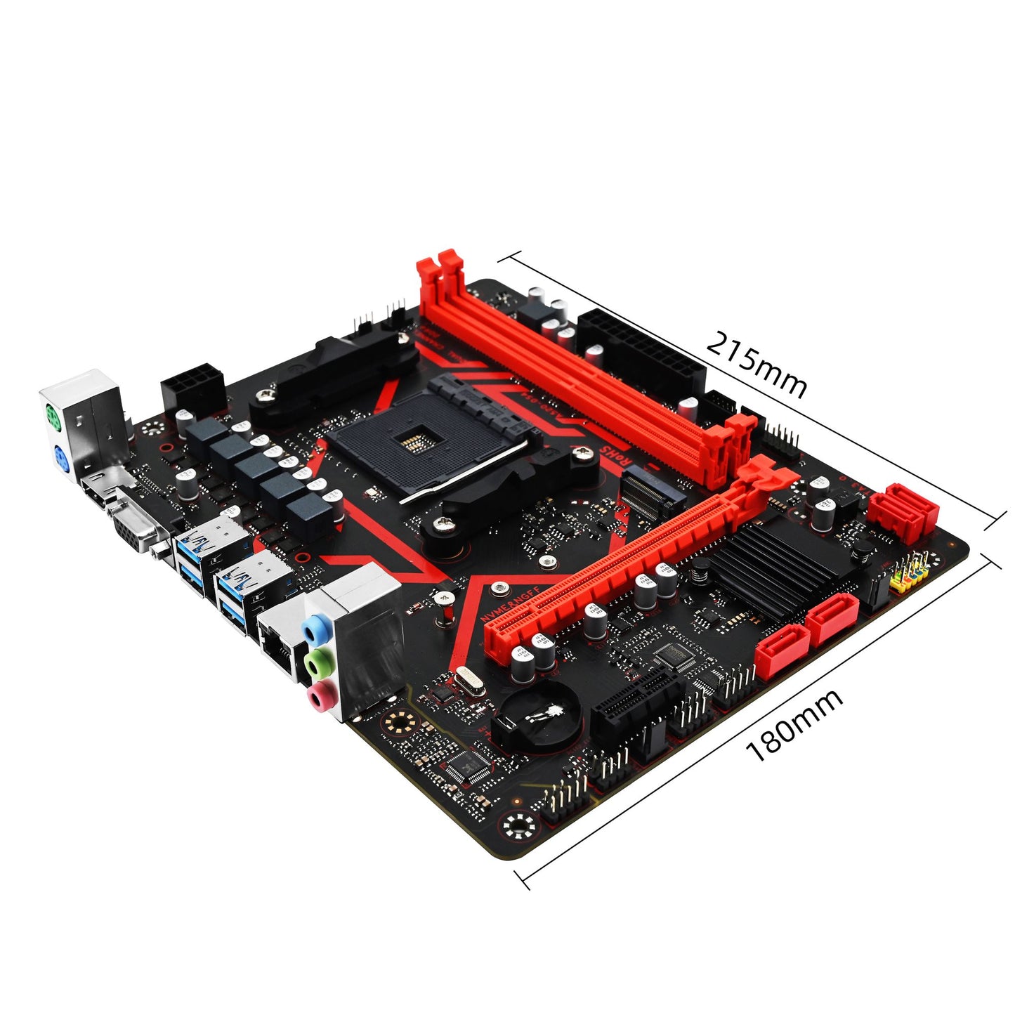 Placa-mãe ZSUS A520 AMD Ryzen 5 5600X DDR4 32GB 3200MHz Suporte M.2 NVMe Placa-mãe Micro ATX AM4 Ryzen