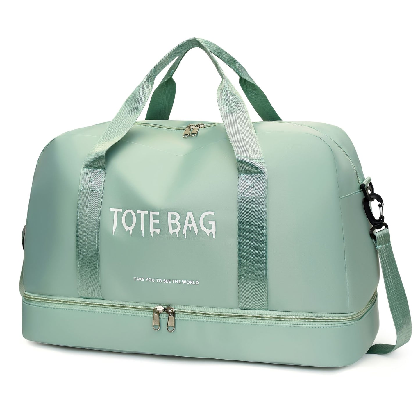 Multifunctional Large-Capacity Travel Duffle Bag with Adjustable Shoulder Strap, Durable Nylon Casual Gym Bag for Sports