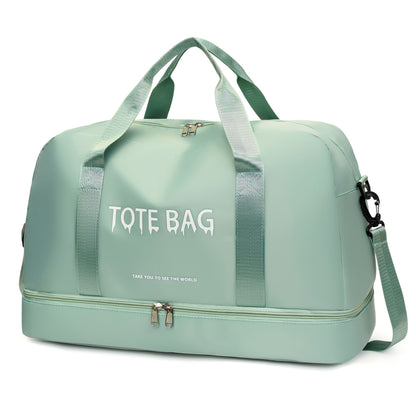 Multifunctional Large-Capacity Travel Duffle Bag with Adjustable Shoulder Strap, Durable Nylon Casual Gym Bag for Sports