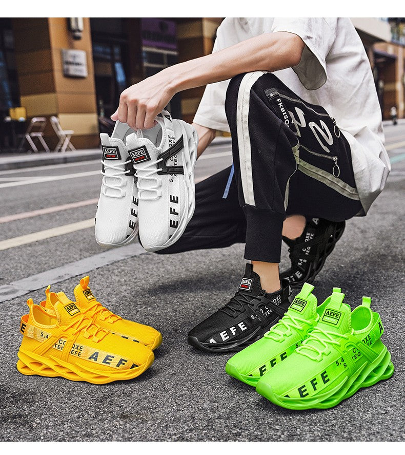 Tênis Masculino YRZL Calçados Masculinos Tênis Designer de Luxo Sapatos Masculinos Casuais Plataforma Antiderrapante Tênis de Corrida Masculino