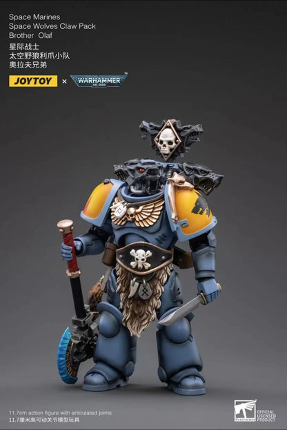 1/18 JOYTOY Action Figure 40K The Horus Heresy Space Wolves Figures And Mechas Logan Ghostwolf Anime Model Toy