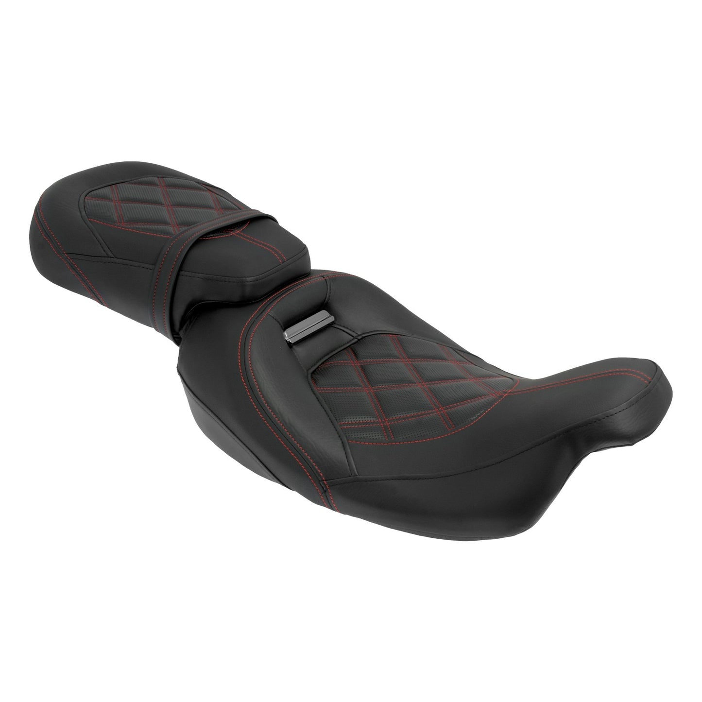 Motorcycle Two Up Seat Black Front Rear Driver Passenger Seat For Harley Touring Road King Street Electra Road Glide 2009-2024