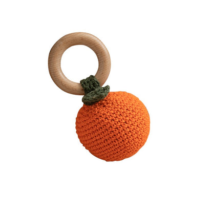 1 Brinquedo Chocalho de Crochê para Bebê Fruta Pulseira de Madeira com Design de Limão e Cereja Brinquedo Musical Chocalho para Bebês Brinquedos Mordedores Presentes para Recém-Nascidos