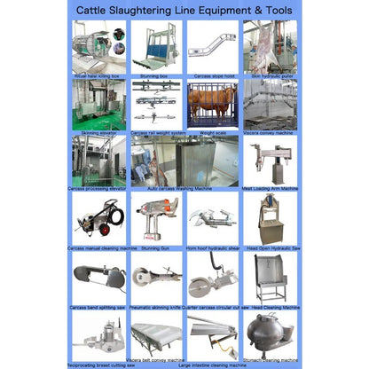 Modern Design Halal Cattle Abattoir Dressing Line Plant Butcher Machinery Beef Slaughterhouse Equipment Cow Slaughter Machine