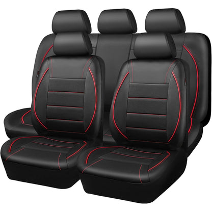 All Season Quited PU Leather Car Seat Cover Full Surrounded Seat Protector Waterproof Universal Fit Sedan Suv Pick-up Truck Seat