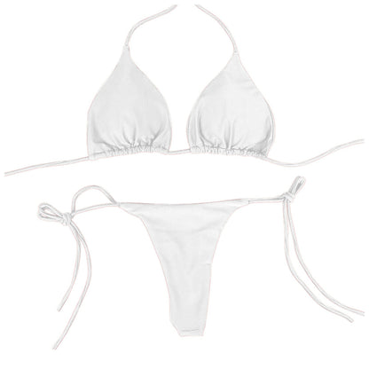 Women's Summer Swimsuit Sexy Bikini Set Push-up Padded Bra Thong Two Pieces Swimwear Beachwear Bathing Suit Female Sexy Swimsuit