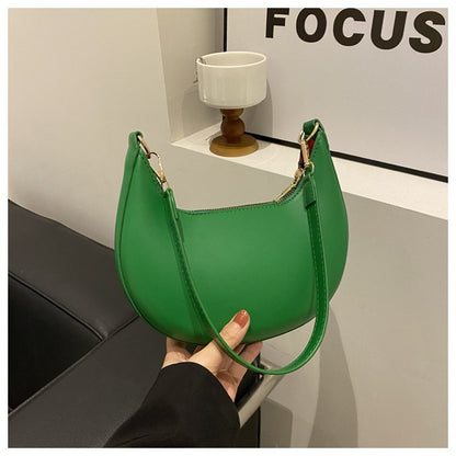 New Fashionable High-end Moon-shaped Baseball Bag Showing Luxury Women's Single Shoulder Bag Elegant lady Handbags bolso mujer