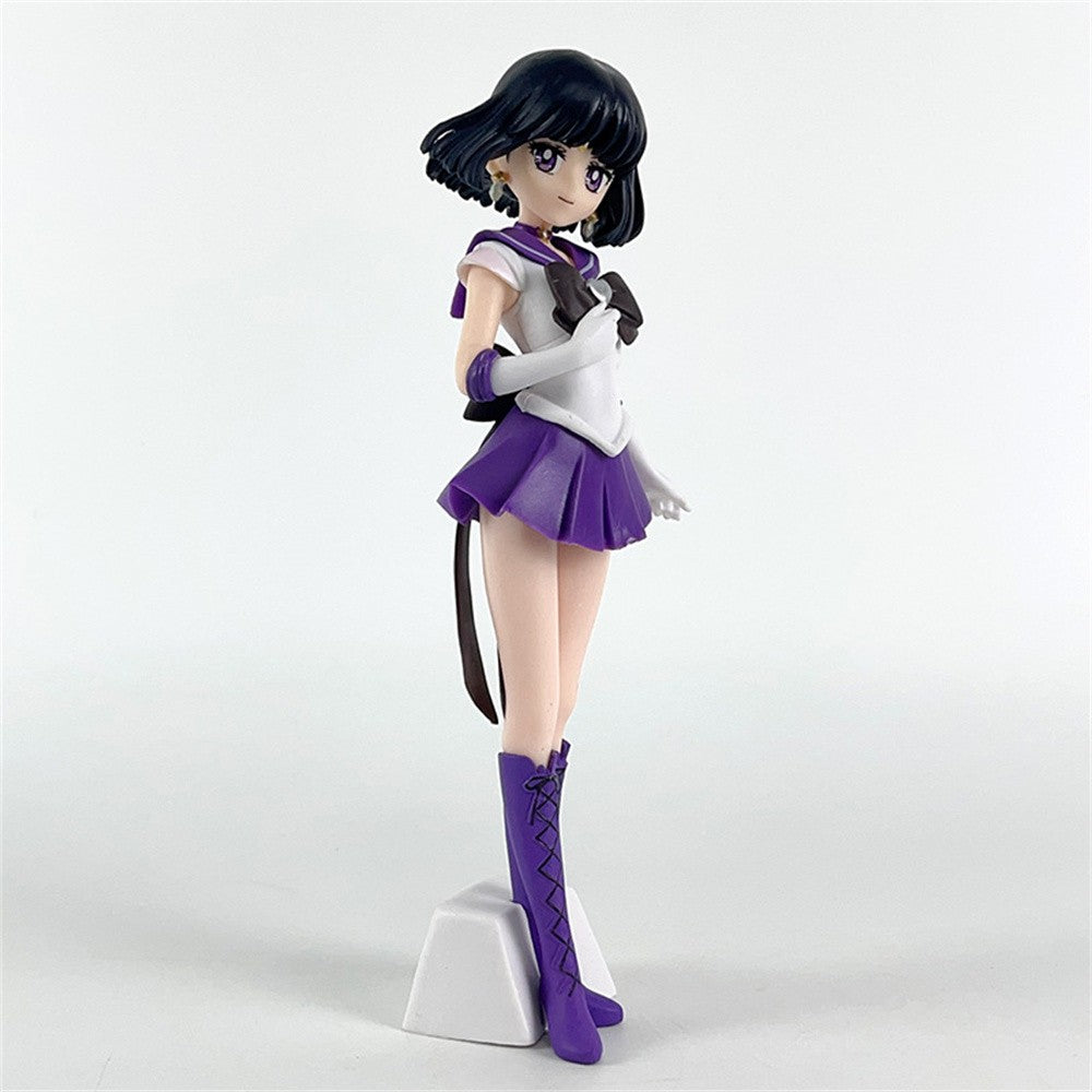 23cm Sailor Moon Anime Figura Marinheiro Marte Mercúrio Júpiter Vênus Saturno Action Figure Modelo Brinquedos Colecionáveis Presente de Aniversário para Crianças
