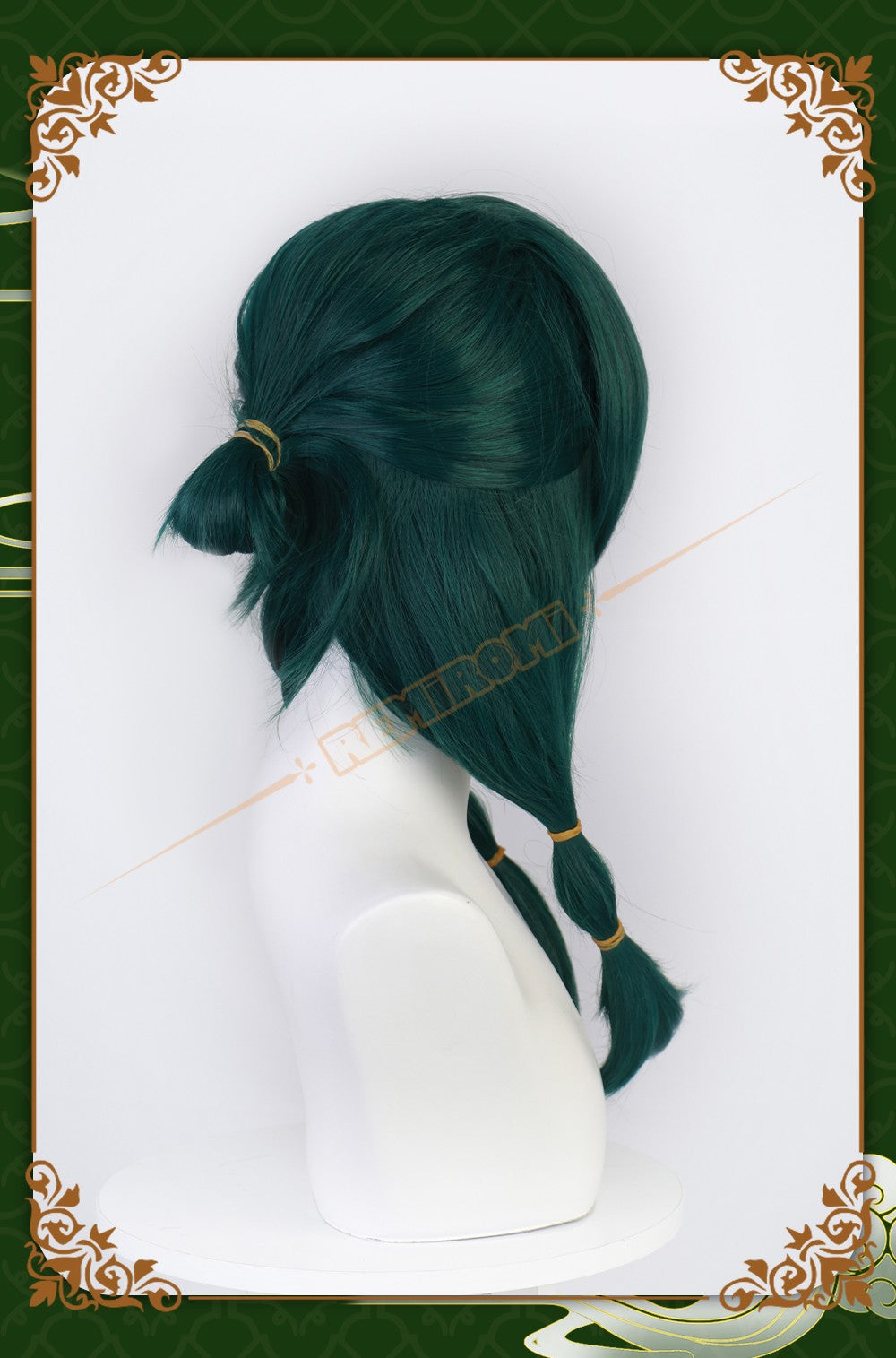 Peruca de Cosplay Maomao Sintética Anime The Apothecary Diaries Cabelo Verde 2 Estilos Kusuriya no Hitorigoto Grampo de Cabelo Touca + Touca de Peruca