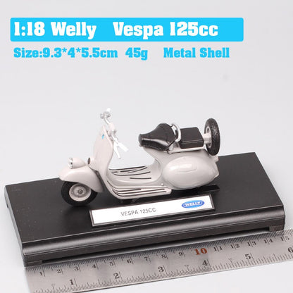 Maisto 1/18 Piaggio Vespa Scooter 98 PK 125 GTR P150X 300 MP5 Primavera GTS 125CC 150CC 946 Moto Miniatura de Brinquedo de Metal