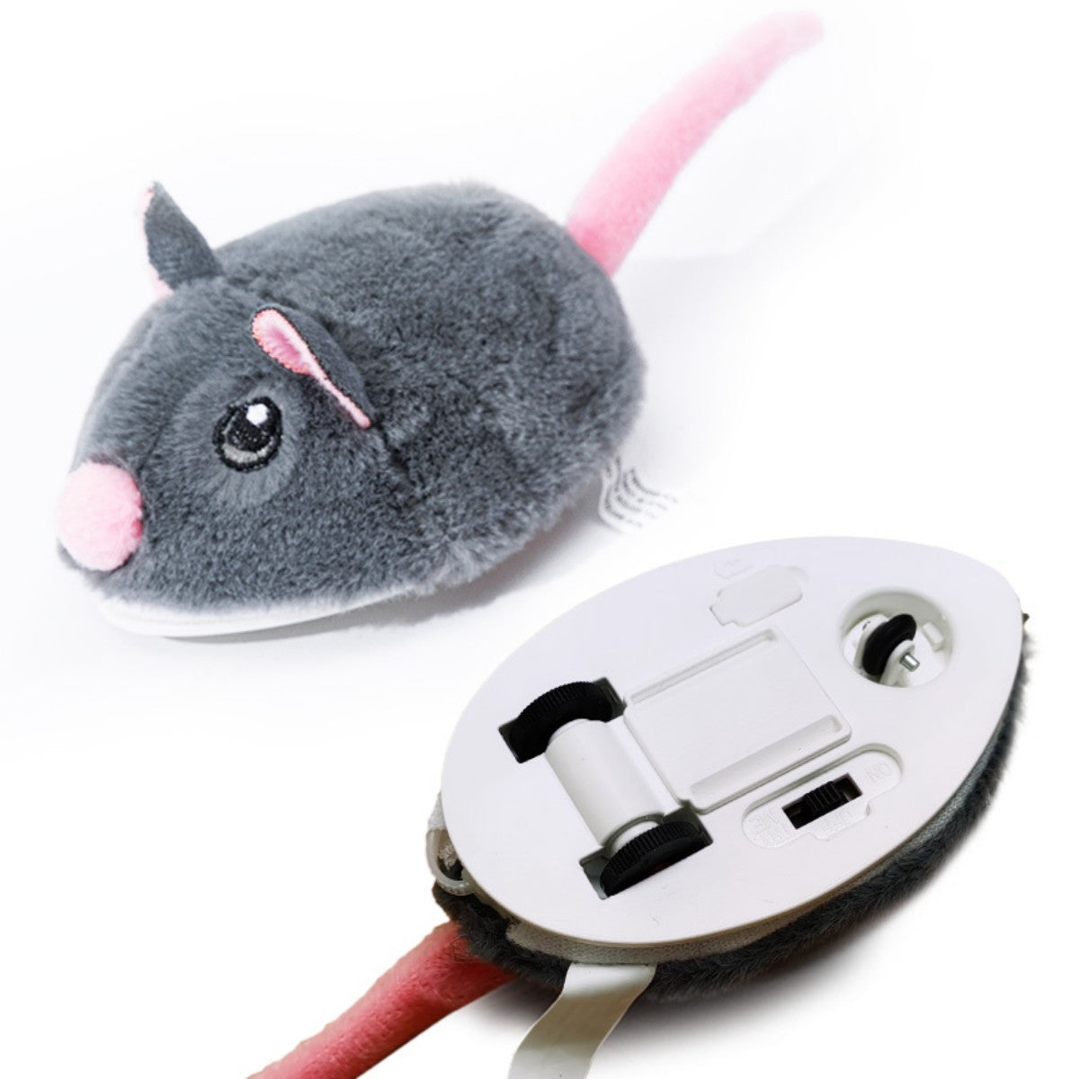 Brinquedos Elétricos Interativos de Rato para Gatos Brinquedo Engraçado de Pelúcia Inteligente para Animais de Estimação Brinquedos de Movimento Interativo Rápido Acessórios para Gatos de Estimação
