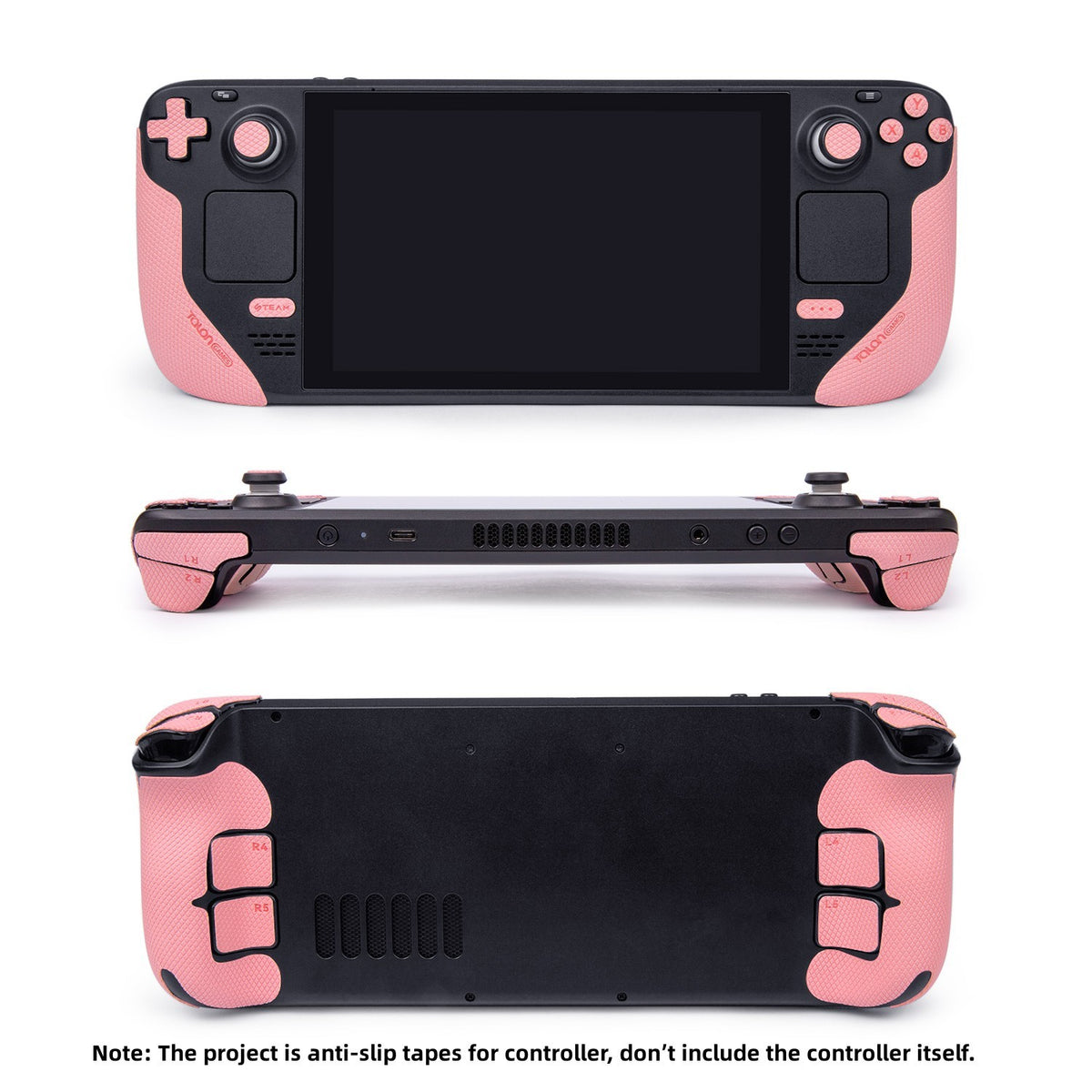 TALONGAMES Pro Version Controller Grip Tape Compatible with Steam Deck,Buttons,Trigger,Non-slip Anti Sweat (Light Pink)