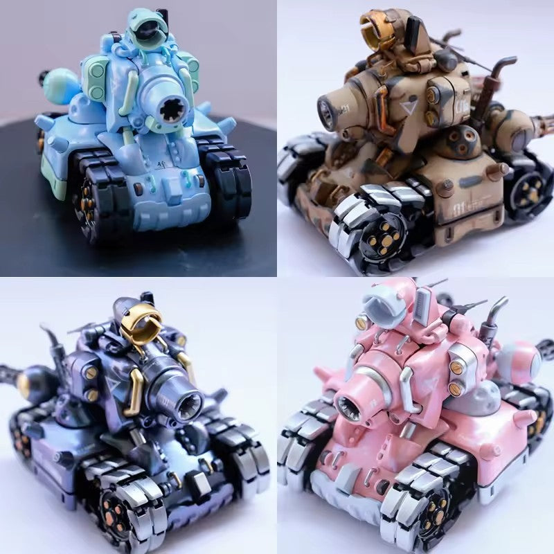 Novo 1/35 Jogo de Computador Metal Slug Tanque Batalha Cena Heróis Inimigo Cativo Mini Pintado Bonito Coleção Montar Brinquedos de Modelo