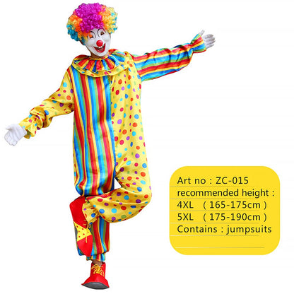 12 Styles Adult Men Costumes Funny Circus Naughty Magician Cosplay Carnival Party Clown Costume Christmas gift surprise party
