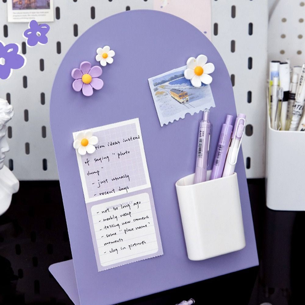 Creative Large Capacity Desktop Message Board Vertical Curved Storage Board Note Board Office Home Desktop Ornament