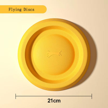 Brinquedos Duráveis de EVA para Cães 4 Peças Disco Voador + Bola + Corda para Puxar para Filhotes e Cães Adultos Conjunto Anti-Mordida para Limpeza dos Dentes?2024 Mais Vendido?