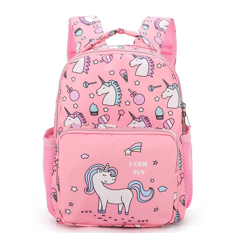 Nova mochila infantil Desenho animado Unicórnio fofo Mochila de bebê Mochila escolar de jardim de infância Vendas diretas da fábrica