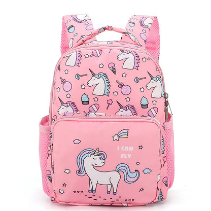 Nova mochila infantil Desenho animado Unicórnio fofo Mochila de bebê Mochila escolar de jardim de infância Vendas diretas da fábrica