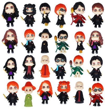 Marvel Christmas Advent Calendar Box Disney Mini Q Version Hulk Anime Figure Spiderman Iron Man Kids Toys 24pcs Figure Gift Box