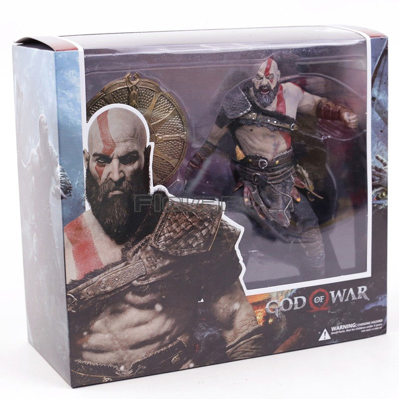 NECA God of War 2018 Kratos & Atreus Ultimate PVC Action Figure Modelo Colecionável Brinquedo 2-pack