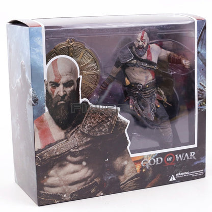 NECA God of War 2018 Kratos & Atreus Ultimate PVC Action Figure Modelo Colecionável Brinquedo 2-pack