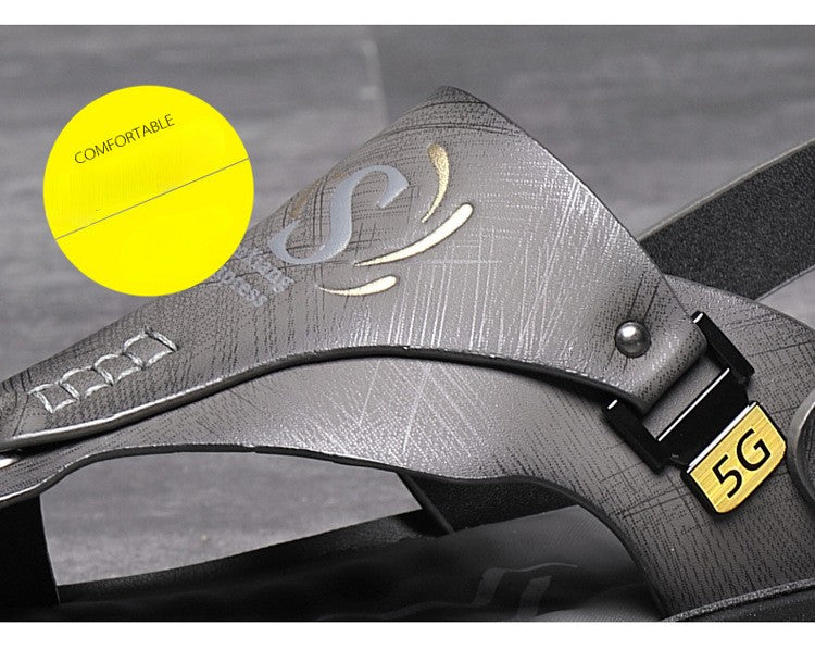 Brand Men's Sandals Summer Soft soled Anti slip Beach Shoes Male  Outdoor comfortable Men slippers Luxury High Quality sandalias