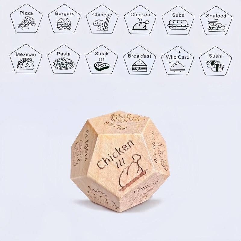 Dice for Her Him Couples Gift Ideas Food Decision Dice Games Christmas Birthday Valentines Day Gifts for Wife Husband