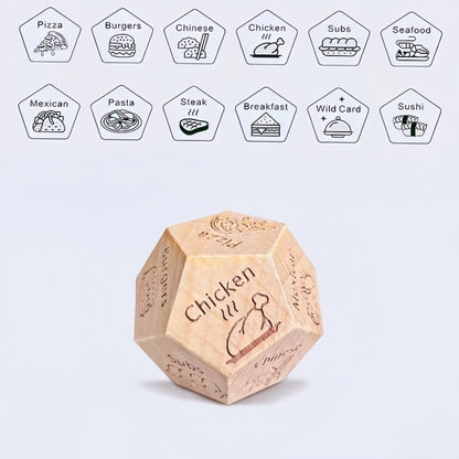 Dice for Her Him Couples Gift Ideas Food Decision Dice Games Christmas Birthday Valentines Day Gifts for Wife Husband