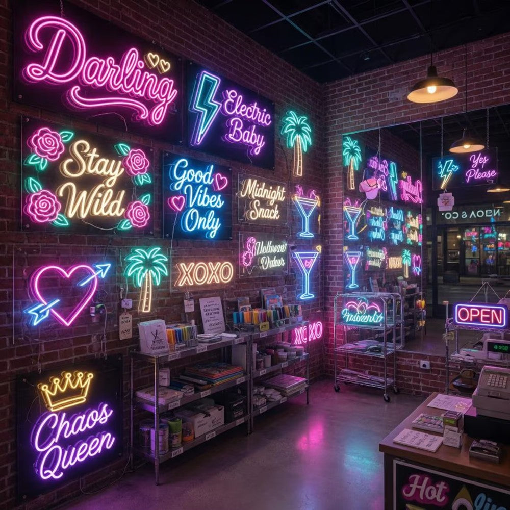 Custom Decor Sign Neon Sign Private Logo Sign Dimmable LED Light for Birthday Bar Wedding Party Company Business Logo Night Lamp