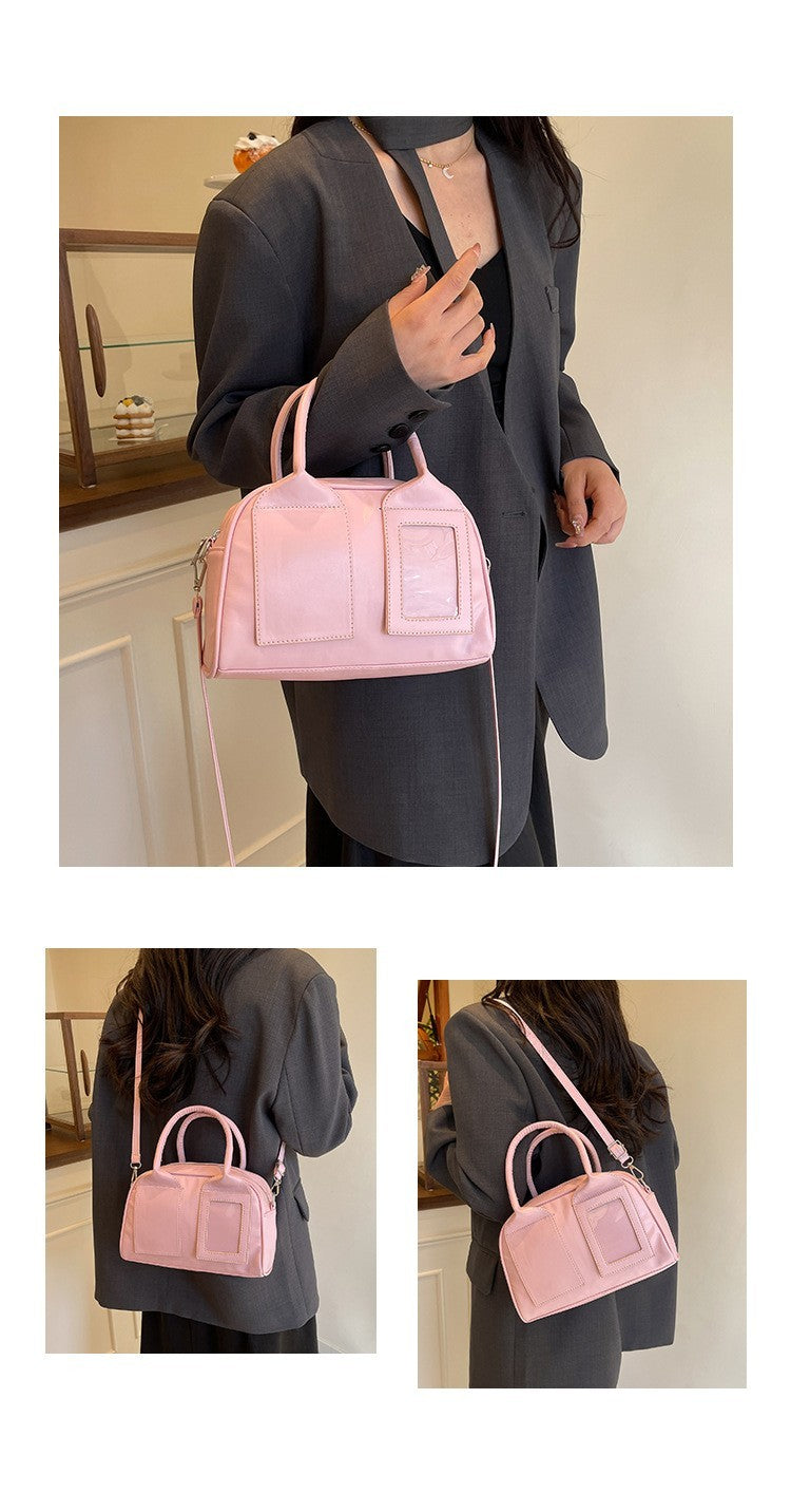 2025 New Y2K Harajuku Shoulder Bag Women Korean Transparent Ita Bag Crossbody Bag Female Japanese Designer Trend Handbag Purse