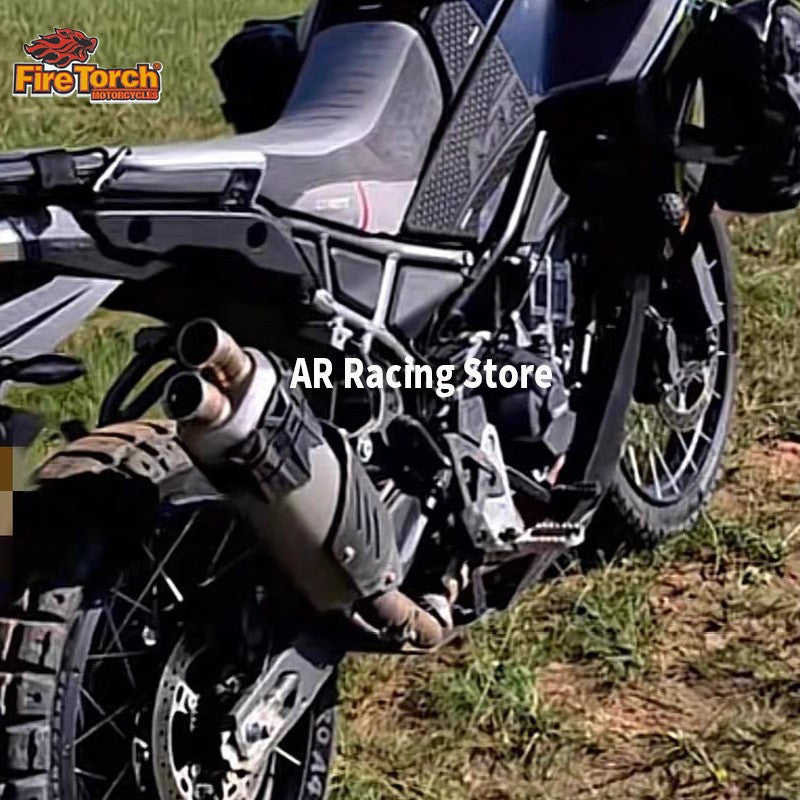 For CFMOTO 450MT 450 MT IBEX450 IBEX 450 2024 - 2027 Motorcycle Exhaust Escape Moto System Mid Link Pipe With Muffler DB Killer