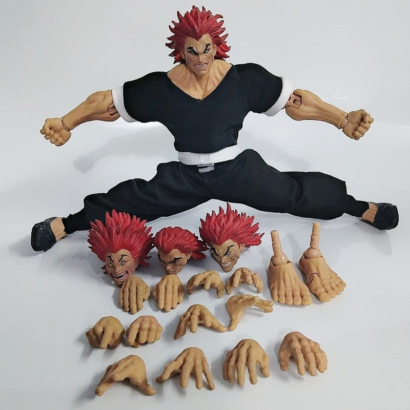 ST Baki Hanma Filho de Ogro Boneco de Ação Hanma Yuujiro Estatueta Ko Luta PVC Coleção Anime Yujiro Figuras Modelo Brinquedos Presentes