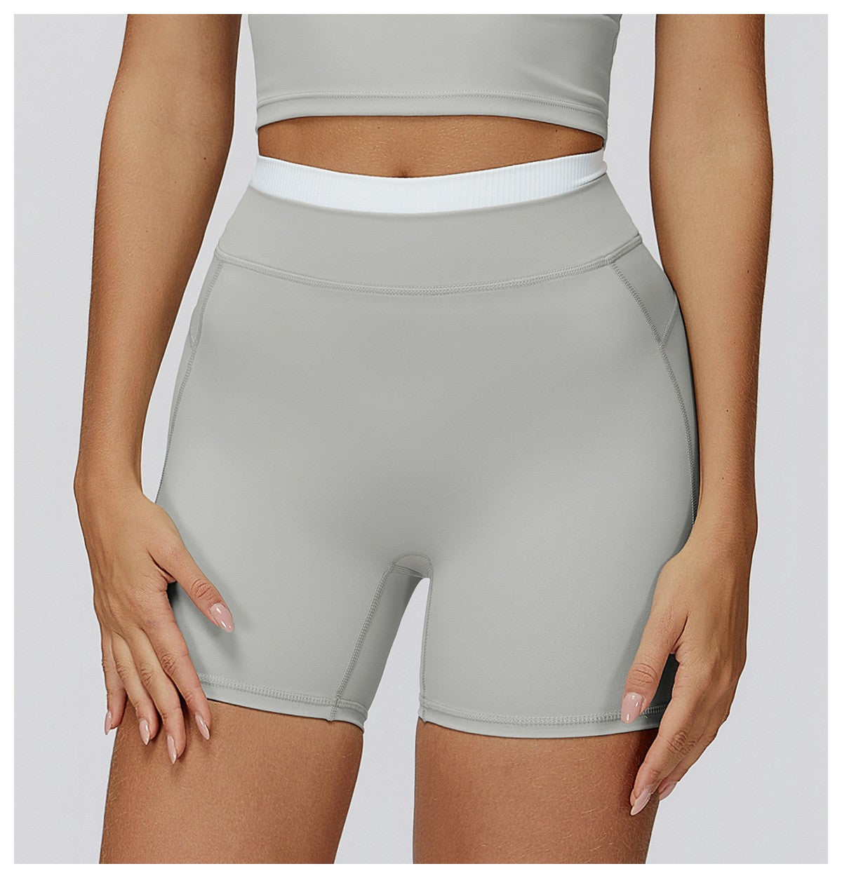 Women Elastic Feeling High Waist Yoga Shorts GymPush Up Running Fitness Legging Tummy Control Gym Outdoor Recreation Yoga Shorts