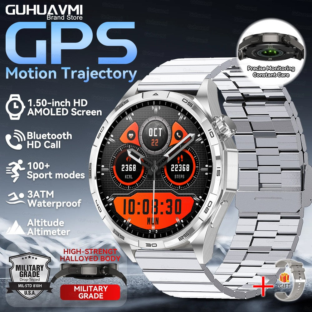 Smartwatch 2026 Novo Watch 6 Pro Masculino Tela HD AMOLED GPS Trajetória de Movimento Frequência Cardíaca Chamada Bluetooth SmartWatch IP68 à prova d'água