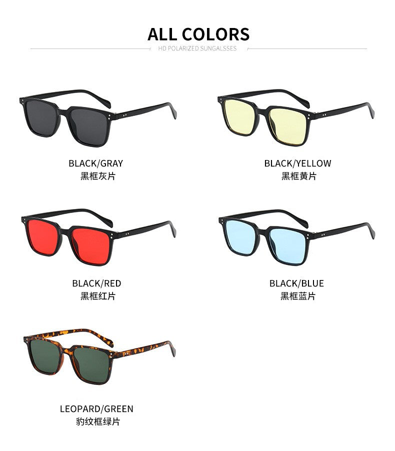 fashion rectangle rivet Tony Stark Sunglasses 2022 brand designer retro Iron Man Glasses vintage oculos de sol masculino uv400