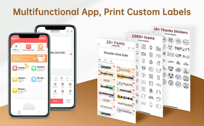 MARKLIFE P50 Mini Portable Bluetooth Thermal Label Printer for Address Clothing Jewelry Retail Barcode Office Compatible Phones