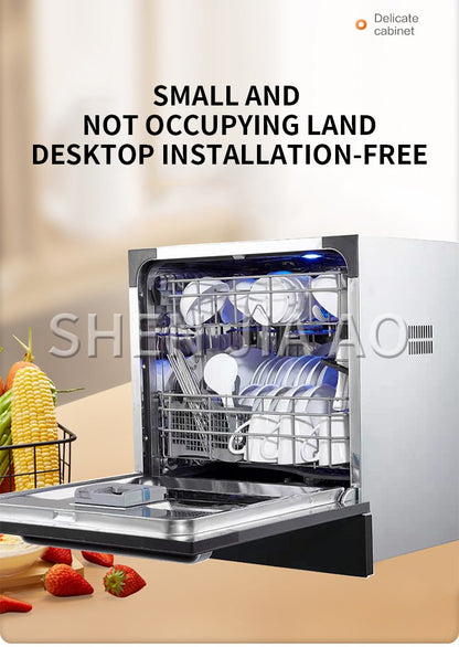 SH-Q01 Dishwasher Fully Automatic Household Embedded Smart Dishwashing and Disinfecting Machine with Drying Function